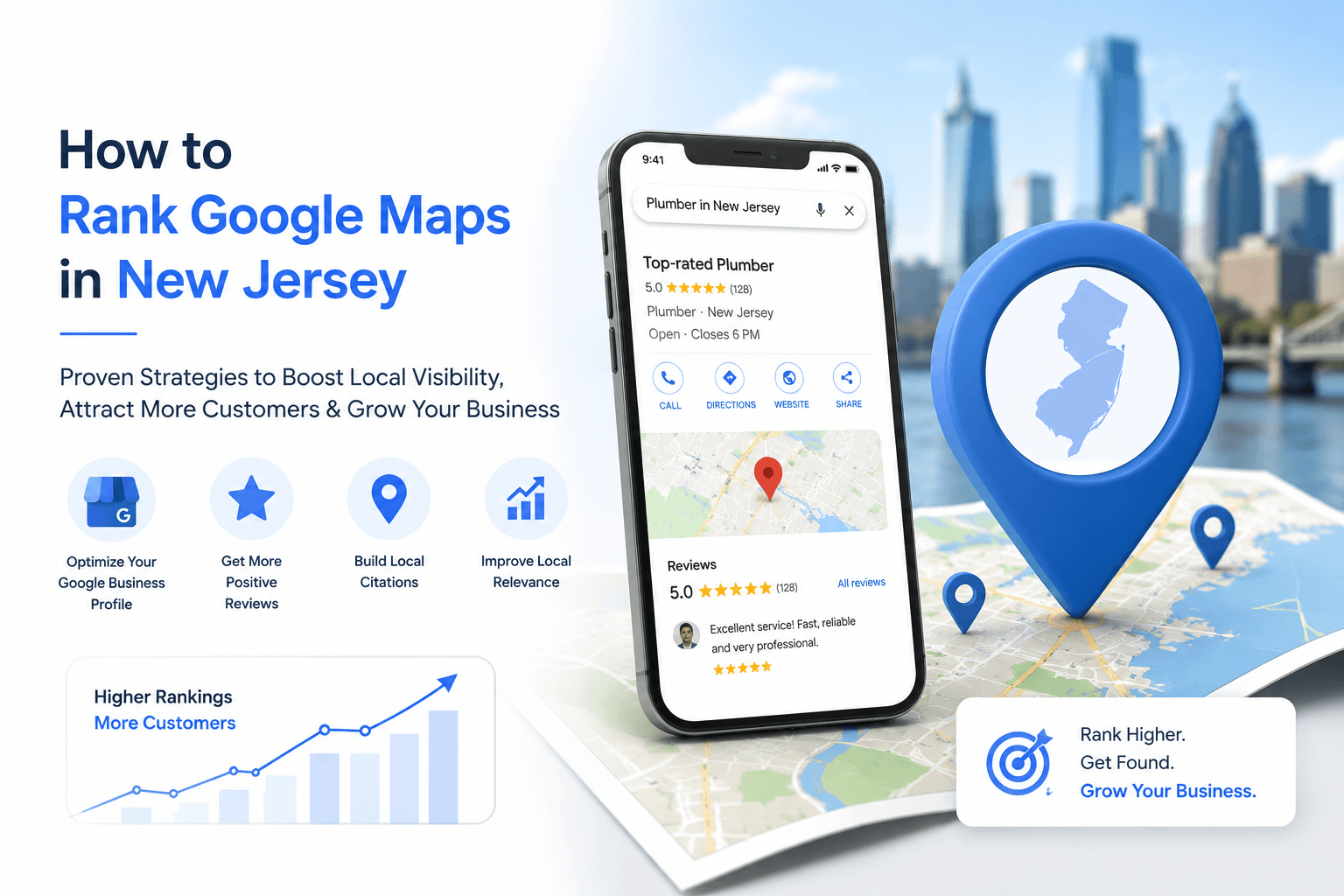How to Rank Higher on Google Maps in New Jersey (2026 Guide) feature image