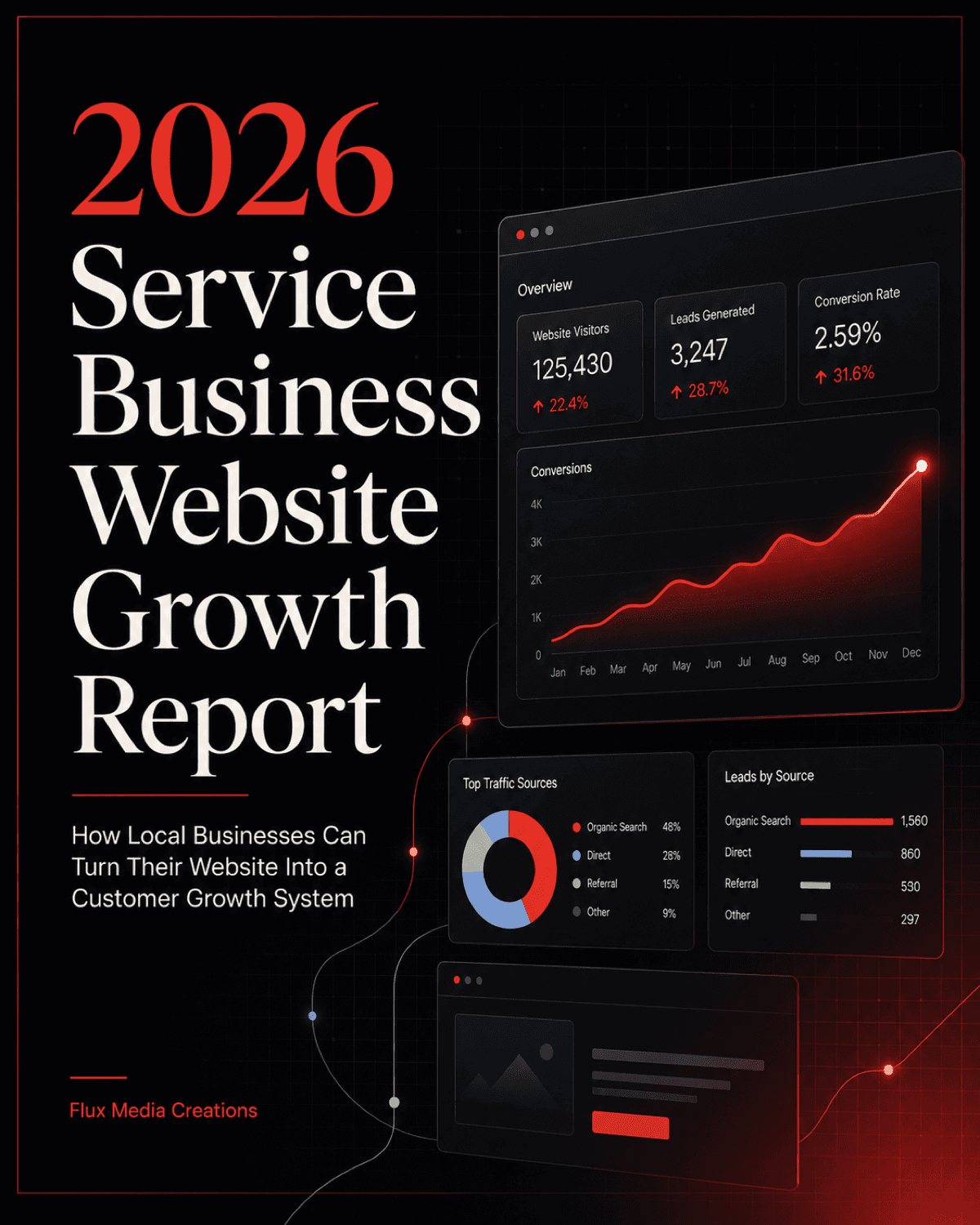 Cover of the 2026 Service Business Website Growth Report
